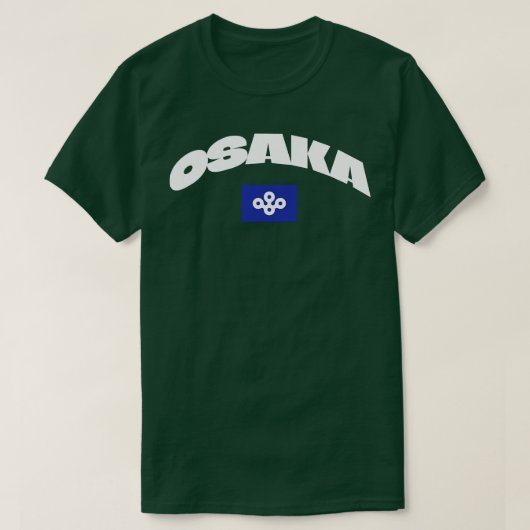 Osaka Japan Stad Vlag 1 T-shirt (Design voorkant)