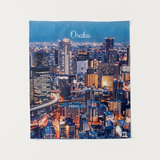 Osaka, Japan stadsgezicht Wandkleed (Voorkant)
