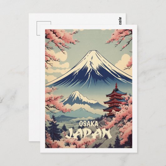 Osaka Japan Vintage Beroemde Reisplaats Briefkaart (Voorkant / Achterkant)