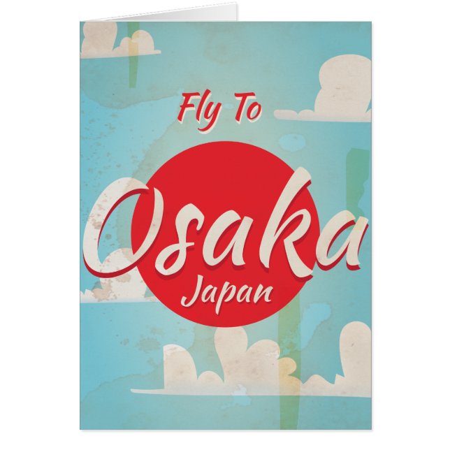 Osaka Japan Vintage Reisposter (Voorkant)