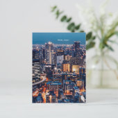 Osaka Japanse foto van cityscape Briefkaart (Staand voorkant)