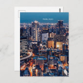 Osaka Japanse foto van cityscape Briefkaart (Voorkant / Achterkant)