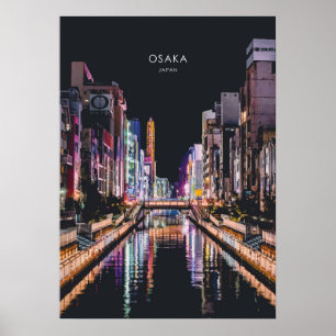 Osaka, Japanse reisbaan Poster