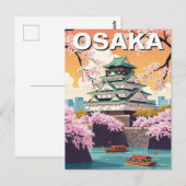 Osaka Kasteel Japan Briefkaart (Voorkant / Achterkant)