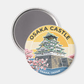 Osaka Kasteel, Japan Japan Magneet (Voorkant / Achterkant)