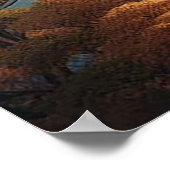 Osaka Kasteel Japan Landschap Vintage Reizen Poster (Hoek)