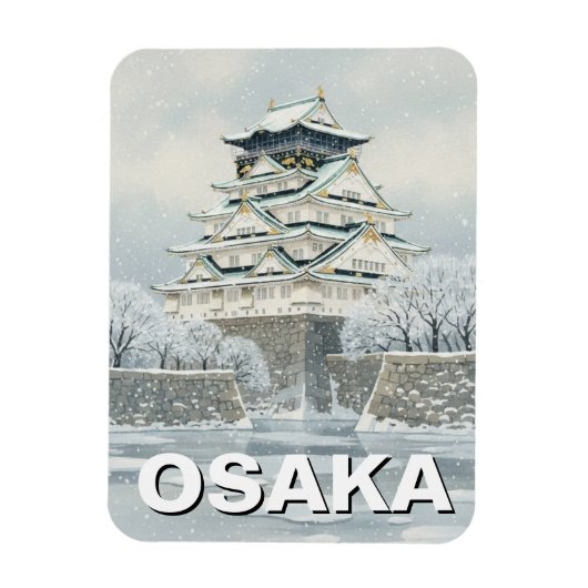 Osaka Kasteel Japan Magneet (Verticaal)