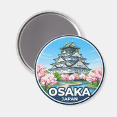 Osaka Kasteel Japan Magneet (Voorkant / Achterkant)