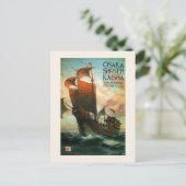 Osaka Mercantile Steamship Co. Briefkaart (Staand voorkant)