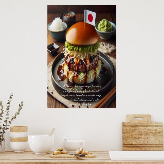 Osaka Oishii Burger Dream 24x36 Poster (Keuken)
