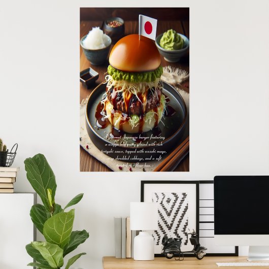 Osaka Oishii Burger Dream 24x36 Poster (Thuiskantoor)