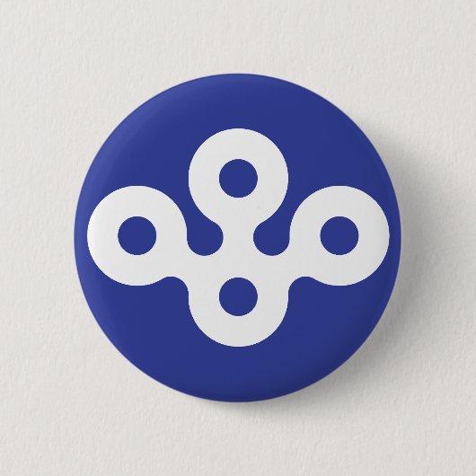 Osaka prefectuur, Japan Ronde Button 5,7 Cm (Voorkant)