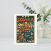 Osaka – Straatvoedselparadijs Briefkaart (Staand voorkant)