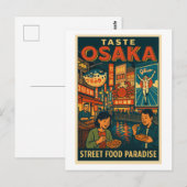 Osaka – Straatvoedselparadijs Briefkaart (Voorkant / Achterkant)