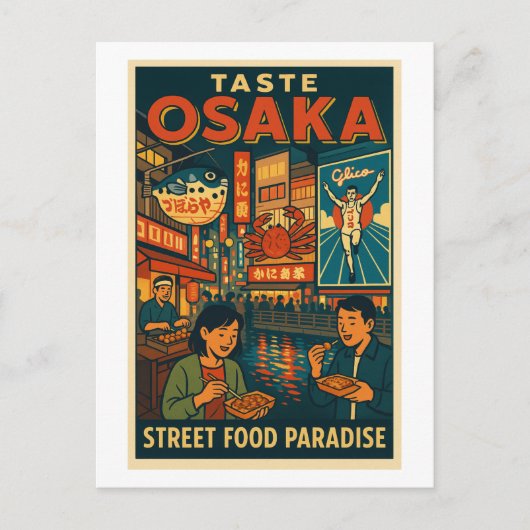 Osaka – Straatvoedselparadijs Briefkaart (Voorkant)