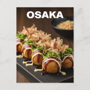 Osaka Takoyaki Japans eten Briefkaart