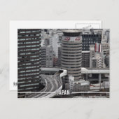 Osaka Umeda Skyline, Japan Briefkaart (Voorkant / Achterkant)