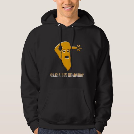 Osama Bin Headshot Hoodie - Zwart (Voorkant)
