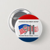 Osama Bin Laden Dead - Rechtvaardigheid Ronde Button 5,7 Cm (Voorkant /achterkant)