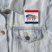 Osama Bin Laden Dead - Rechtvaardigheid Vierkante Button 5,1 Cm (In situ)