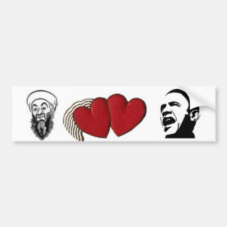Osama houdt van Obama Bumpersticker
