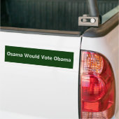 Osama zou Obama stemmen Bumpersticker (Op Truck)