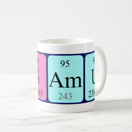 Osamu periodieke lijstnaam mok (Voorkant rechts)