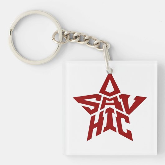 OSAVICH Star Sleutelhanger (ziet er geweldig uit) (voorkant)