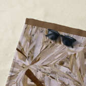 OSB Bouw Multiplex Bladen Print op een Grote Strandlaken (In situ)