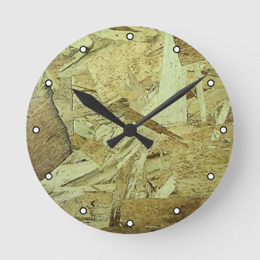 OSB Chip Board Multiplex met Stippen Ronde Klok (Voorkant)