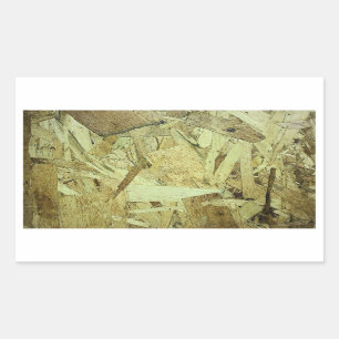 OSB Chip Board Plywood Rechthoekige Sticker