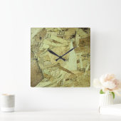 OSB Chip Board Plywood Vierkante Klok (Huis)