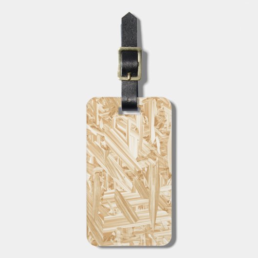 OSB-patroonchipboard vernieuwing Bagagelabel (Voorkant verticaal)