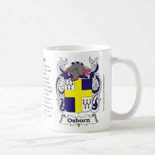 Osborn, de oorsprong, de betekenis en de crest koffiemok