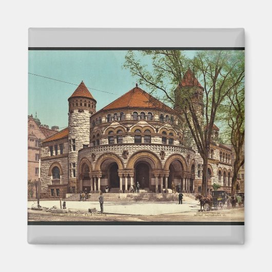 Osborn Hall, Yale College zeldzame Photochrom Magneet (Voorkant)