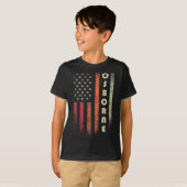 Osborne achternaam Funny Retro Verjaardag Ameri T-shirt (Voorkant volledig)