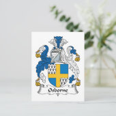 Osborne Family Crest Briefkaart (Staand voorkant)