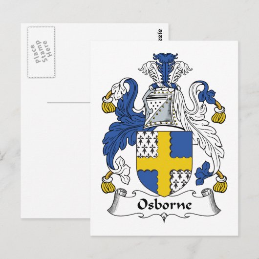 Osborne Family Crest Briefkaart (Voorkant / Achterkant)