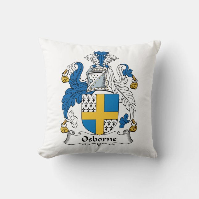 Osborne Family Crest Kussen (Voorkant)
