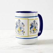 Osborne Family Crest * Osborne Coat of Arms* Mok (Voorkant rechts)