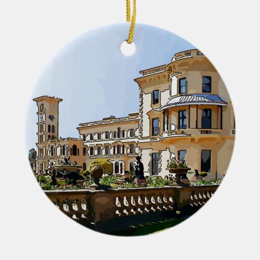 Osborne House en Gardens Keramisch Ornament (Voorkant)