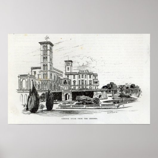 Osborne House van de motieven Poster (Voorkant)