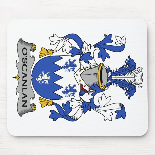 O'Scanlan Family Crest Muismat (Voorkant)