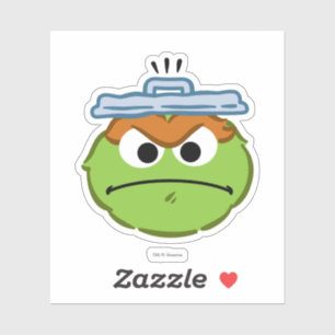 Oscar Angry Face Sticker