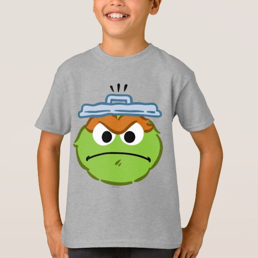 Oscar Angry Face T-shirt (Voorkant)