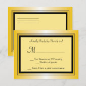 Oscar Award Party RSVP Briefkaart (Voorkant / Achterkant)