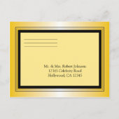Oscar Award Party RSVP Briefkaart (Achterkant)
