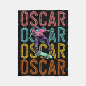 Oscar Custom Skateboarding Hob  Fleece Deken (Voorkant)