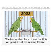 Oscar de Cartoon Parrot 2022 Agenda Kalender (Hoes)