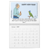 Oscar de Cartoon Parrot 2024 Kalender (Jan 2027)